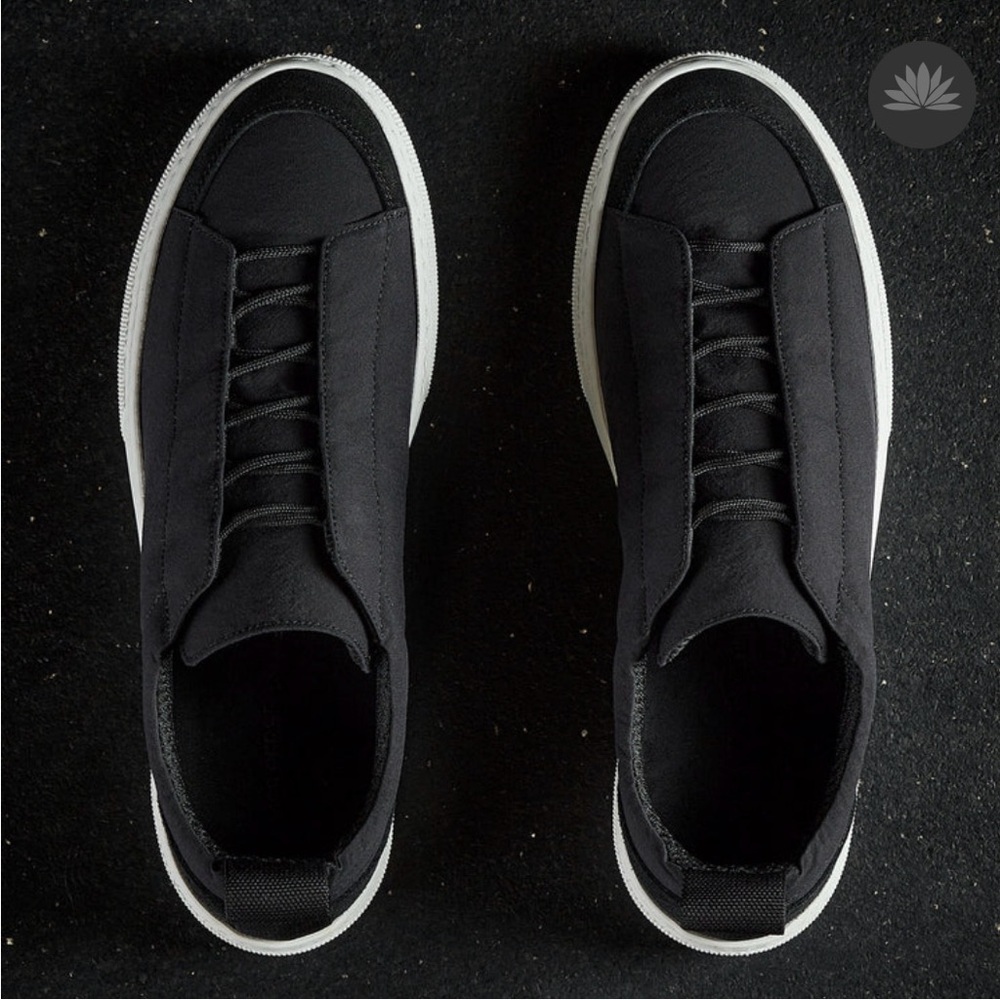 NWT James Perse Solstice Low Top Skate Sneaker in Black Sz 10